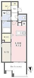 Feliz新都心 1LDKの間取図画像