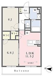 AllmeruSaginuma 2LDKの間取図画像