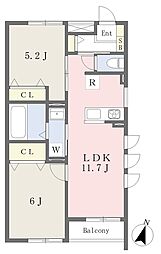 Ciel 2LDKの間取図画像