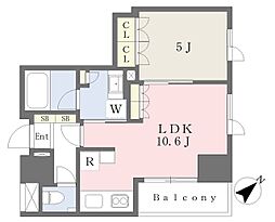 グリーンパーク日本橋横山町 1LDKの間取図画像