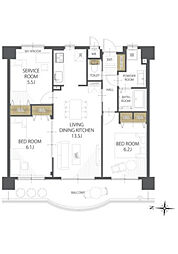間取図画像 2SLDK