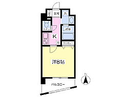 ラコルト・K 1Kの間取図画像