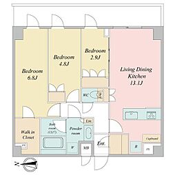 間取図画像 3LDK