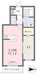 Ｍ・Ｍビル 3階1LDKの間取り