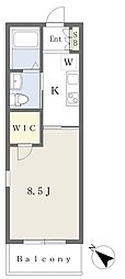 Flat南大高 1Kの間取図画像