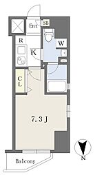 カレント今池 1Kの間取図画像