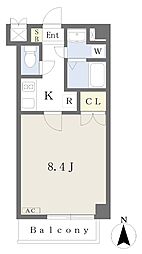 クレサス千種.M 1Kの間取図画像