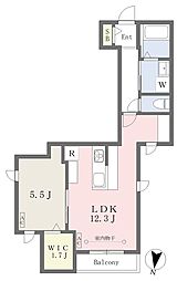 Residence de 八事 1LDKの間取図画像