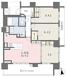 パークホームズ御器所プレアージェ 3LDKの間取図画像