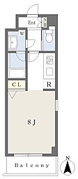 グランドガーデン藤ケ丘EX ワンルームの間取図画像