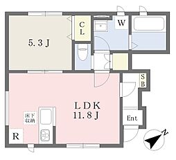 (仮称)高砂市曽根町計画 1LDKの間取図画像
