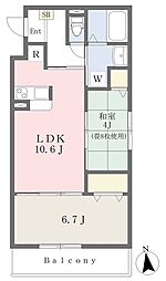 サンジコート東姫路 2LDKの間取図画像