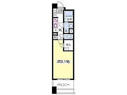 MA仙台ビルグランルージュ北一番丁 1Kの間取図画像