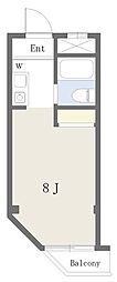 メゾンベルジュ ワンルームの間取図画像