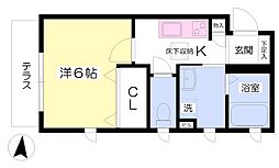 LoftValley2 1Kの間取図画像