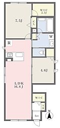 Lo・CoLuNa新森 2LDKの間取図画像