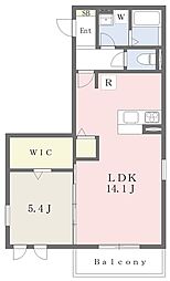 D-room城東2 1LDKの間取図画像
