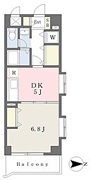 メゾン・ド・ベール 1DKの間取図画像