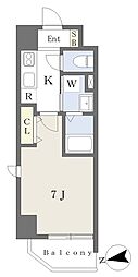 (仮称)西区花の木2丁目計画 1Kの間取図画像