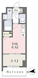 (仮称)西区花の木2丁目計画 1DKの間取図画像