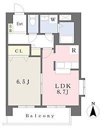 エルブ庄内通 1LDKの間取図画像