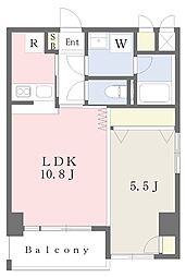 アーバン伏見 1LDKの間取図画像