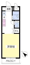 ラヴァンド世田谷 ワンルームの間取図画像