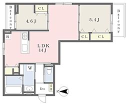 アイメゾンK 2LDKの間取図画像