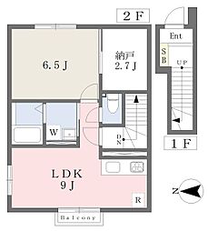 グロースクヴェレ 1LDKの間取図画像