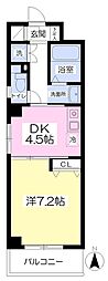 グレース畑中 1DKの間取図画像