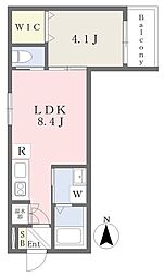 Faseciagienah 1LDKの間取図画像