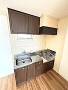 キッチン　2口ガスコンロ設置可