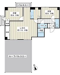 パインレジデンス 3DKの間取図画像
