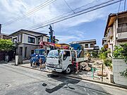 第一種低層住居専用地域の閑静な分譲地。丁寧な地盤改良工事を施工しています。
