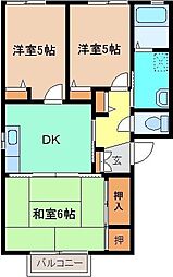 メルシー1 3DKの間取図画像