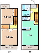 セレーノ 6 ｜ 群馬県桐生市新里町新川955-6（賃貸アパート2LDK・1階・62.93㎡） その2