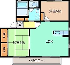 セロウタウン　Ｄ 201 ｜ 群馬県みどり市笠懸町鹿28-3（賃貸アパート2LDK・2階・53.32㎡） その2