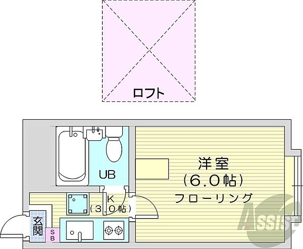 北海道札幌市中央区南八条西13丁目(賃貸マンション1K・3階・28.50㎡)の写真 その2