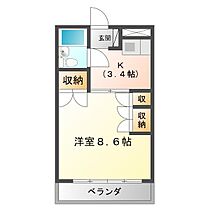 ガーデンビュー 307 ｜ 三重県津市一身田平野（賃貸マンション1K・3階・27.40㎡） その2