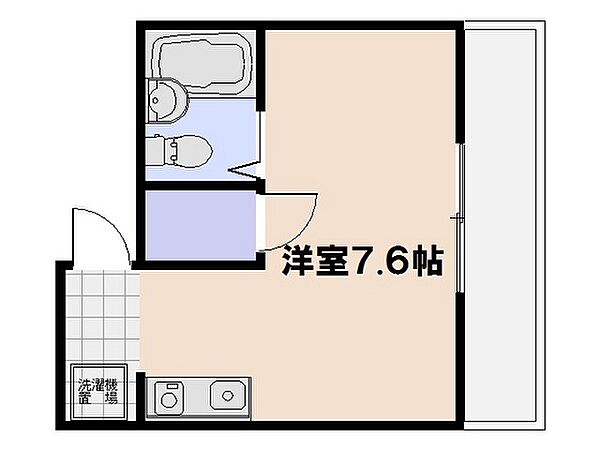 Kマンション ｜広島県広島市佐伯区五日市中央5丁目(賃貸マンション1R・2階・17.55㎡)の写真 その2