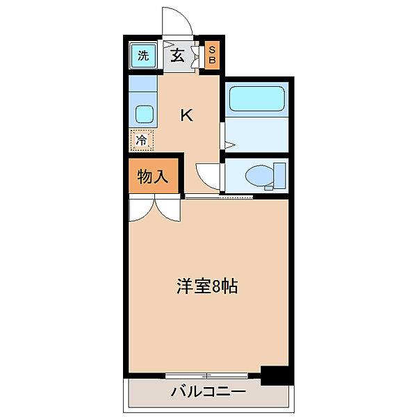 プランドビル北四番丁 ｜宮城県仙台市青葉区木町通２丁目(賃貸マンション1K・4階・23.14㎡)の写真 その2