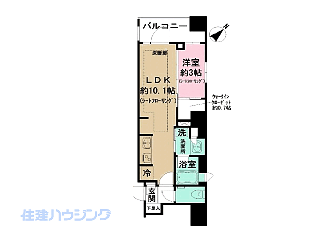 間取り ピアース銀座 9階/-