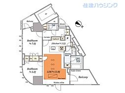 間取図画像 2LDK