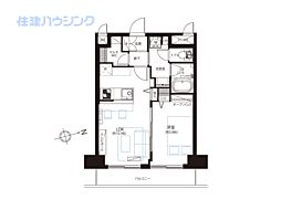 シャンボール恵比寿 1LDKの間取図画像