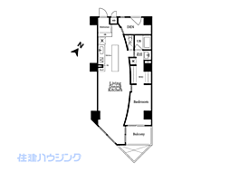 リシェ広尾 1SLDKの間取図画像