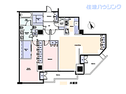 元麻布ヒルズフォレストタワー 2LDKの間取図画像