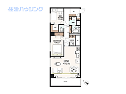 代々木ハビテーション 2LDKの間取図画像
