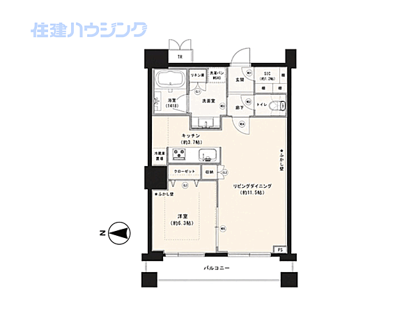 間取りを拡大表示