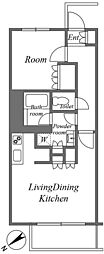 エバーグリーン 1LDKの間取図画像