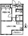 アンソレイユ国立2階10.3万円